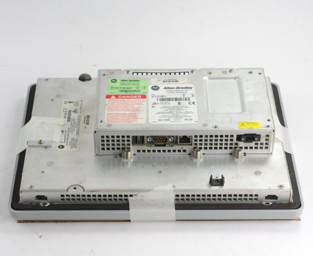 Allen Bradley 2711P-T10C4D1/A PanelView 1000 + 2711P-RP1/E RDT10C - New Overlay