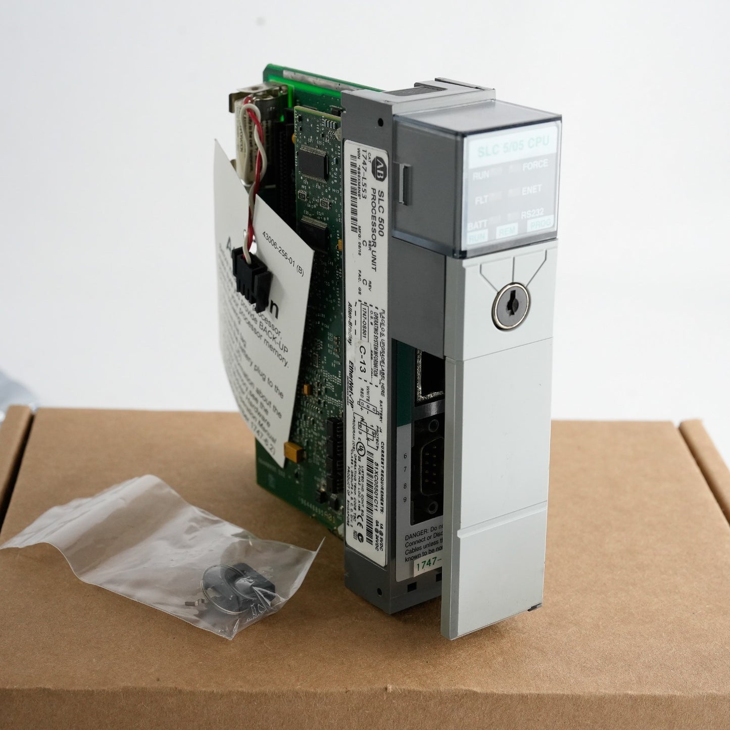 Allen Bradley 1747-L553 /C Rev C C-13 SLC500 PLC Processor 5/05 Controller