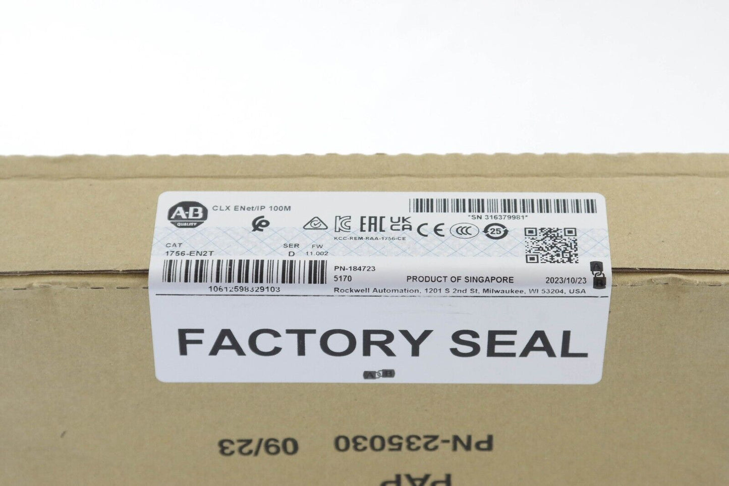 Allen Bradley 1756-EN2T / 1756EN2T Ser D ControlLogix EtherNet/IP Bridge Module