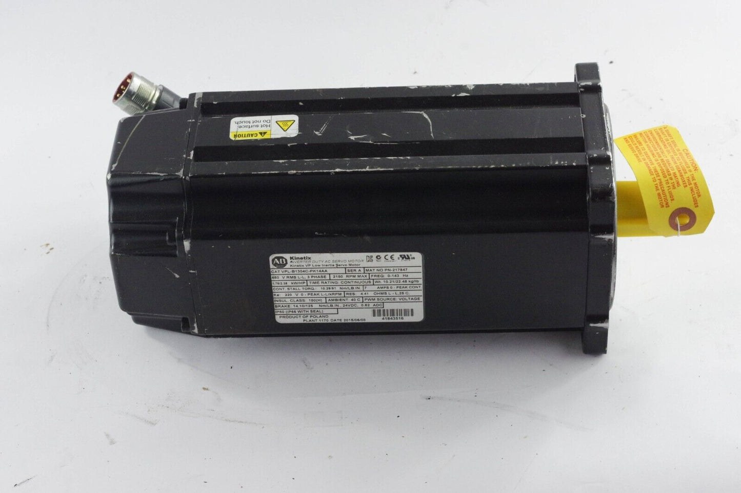 Allen Bradley VPLB1304CPK14AA / VPL-B1304C-PK14AA Kinetix AC Servo Motor