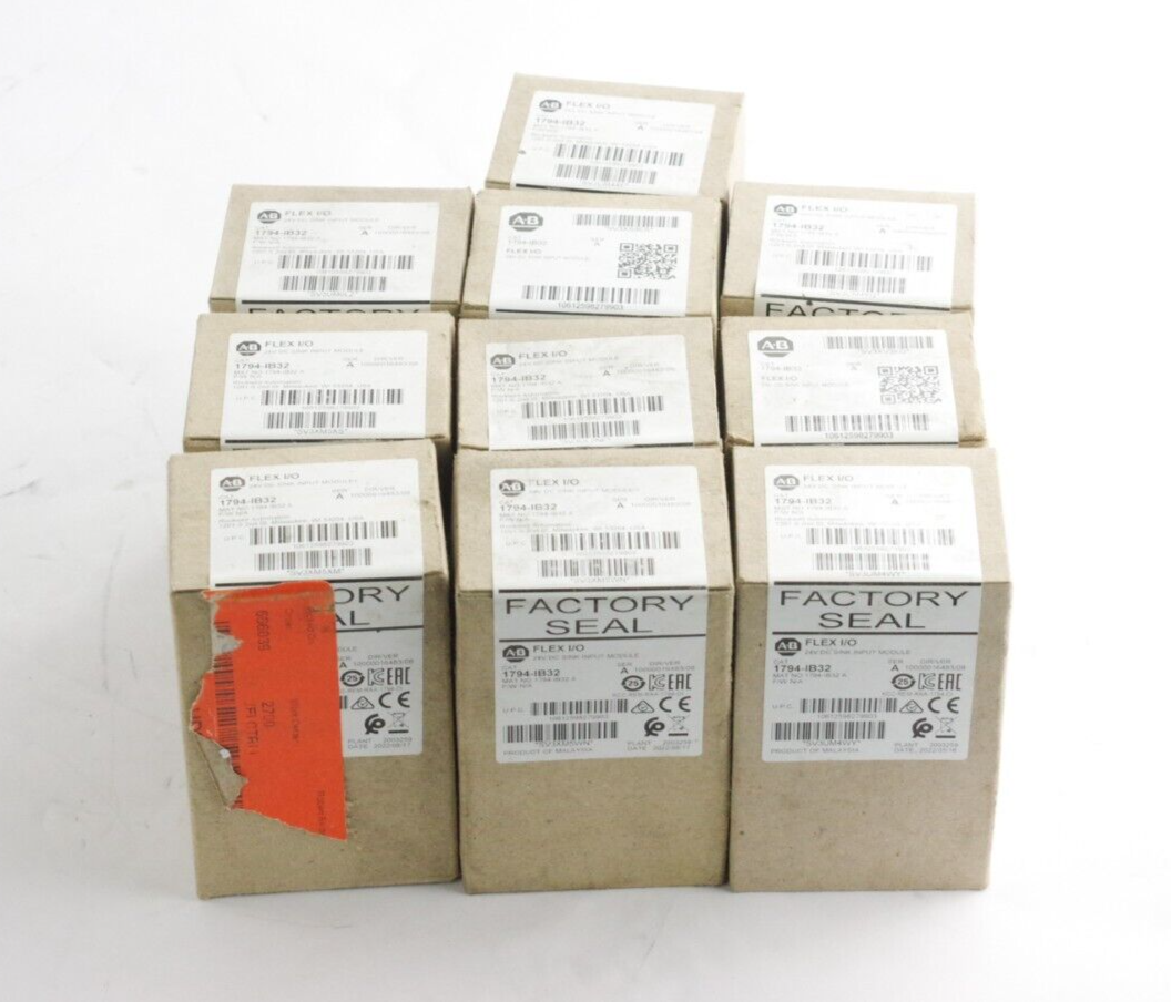 Allen Bradley 1794-IB32 Ser A Flex I/O 24V DC Input Module Sealed Surplus '23