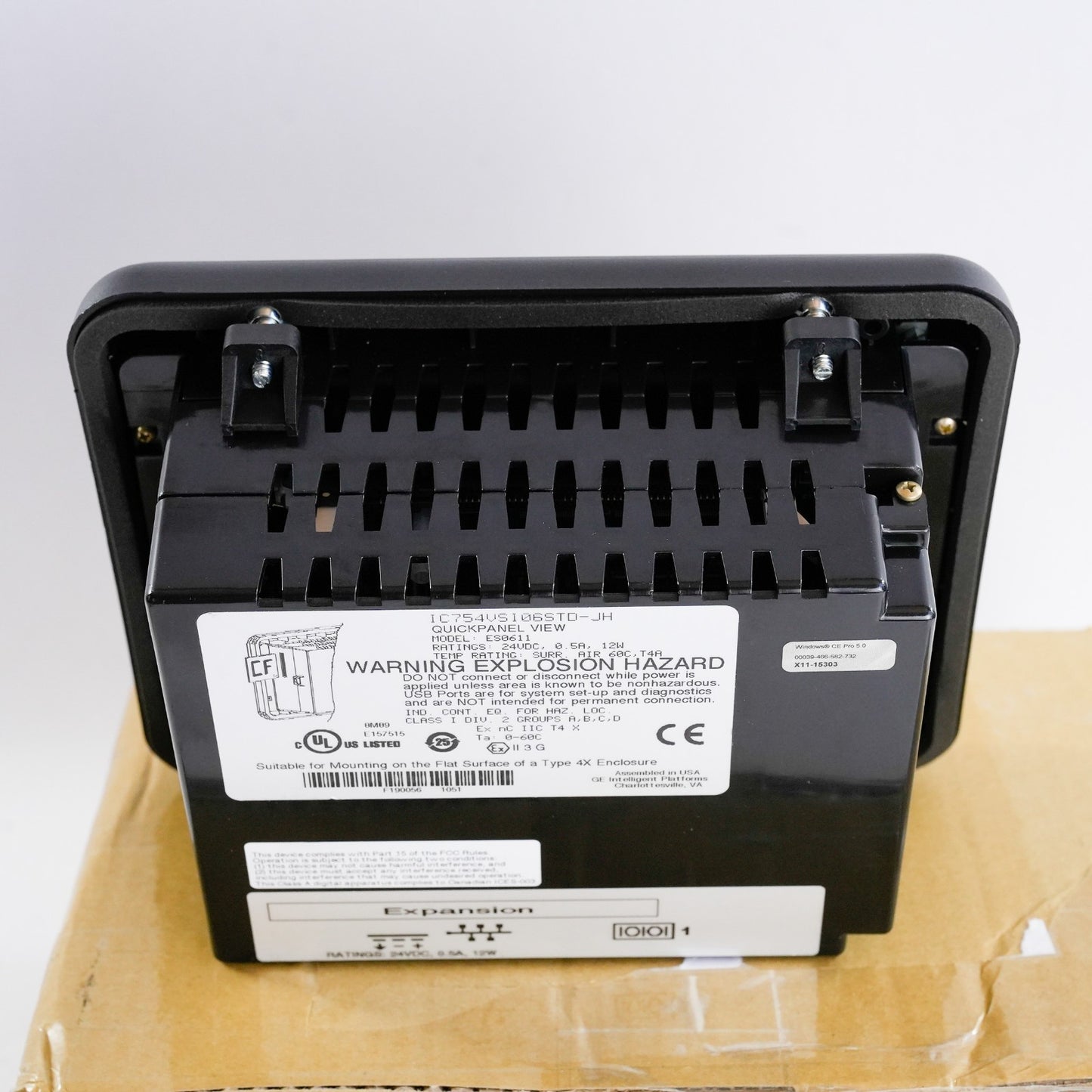 GE Fanuc ES0611 QuickPanel View 6" 24VDC 0.5A Control Panel