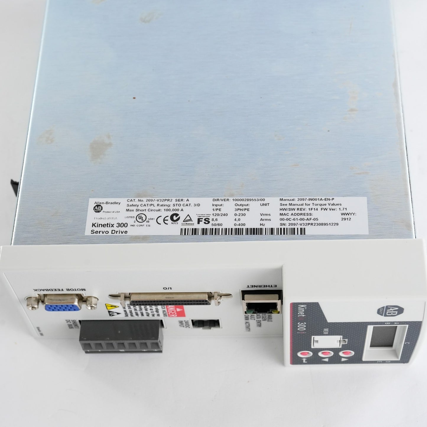 Allen Bradley 2097-V32PR2 Kinetix 300 Servo Drive 120/240V - Refurbished