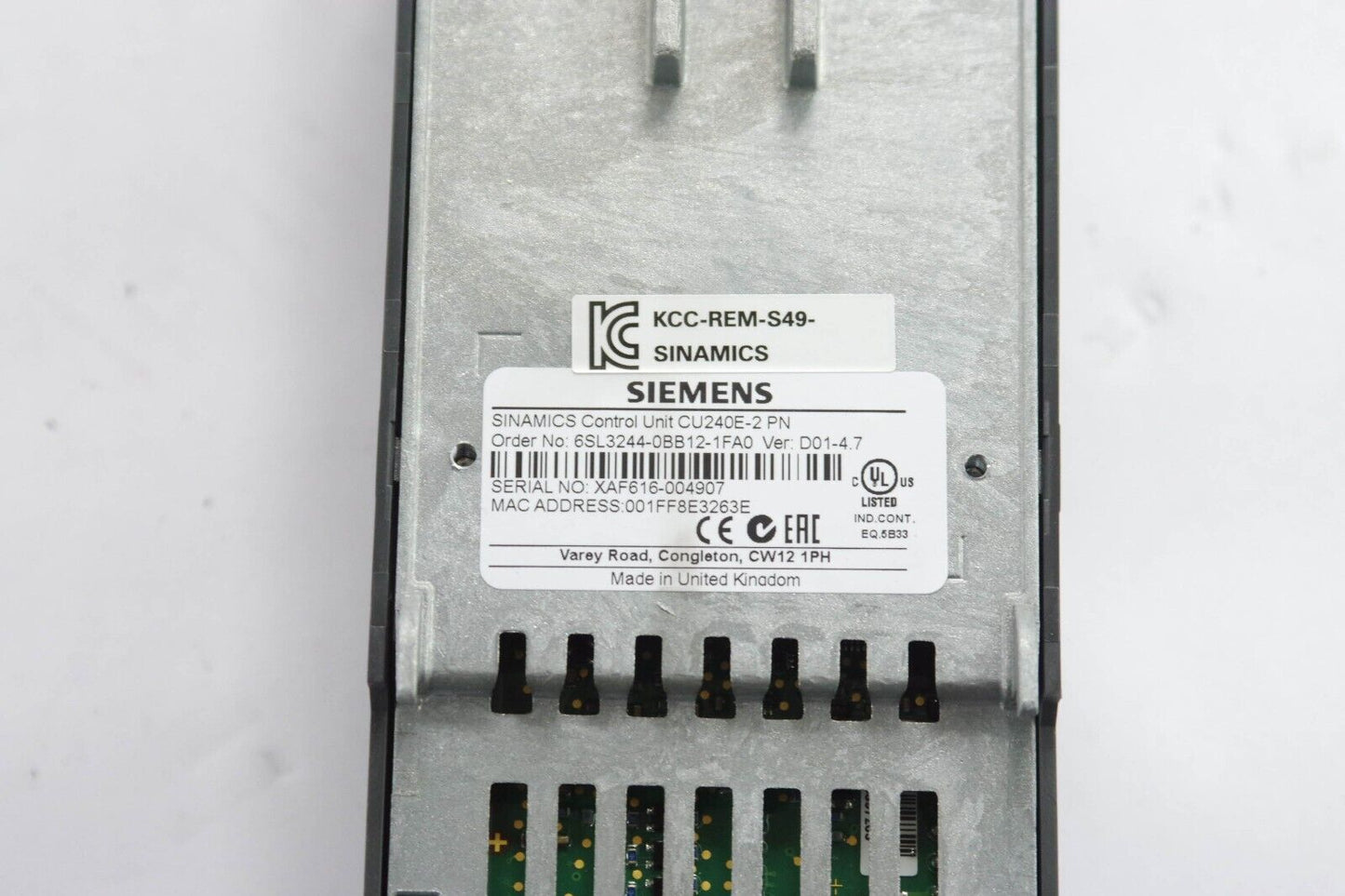 Siemens 6SL3244-0BB12-1FA0 / 6SL32440BB121FA0 Simamics CU240E-2 PN Control Unit