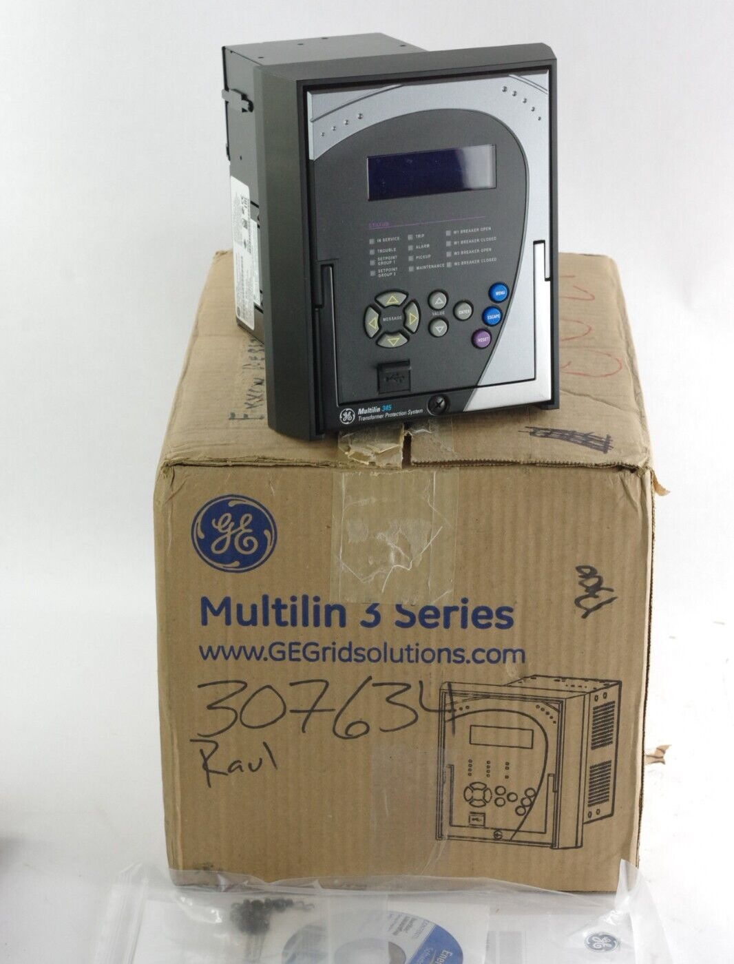 GE Multilin 345 Transformer Protection System 345-E-P5-G5-H-E-M-N-N-1E-D-H Open