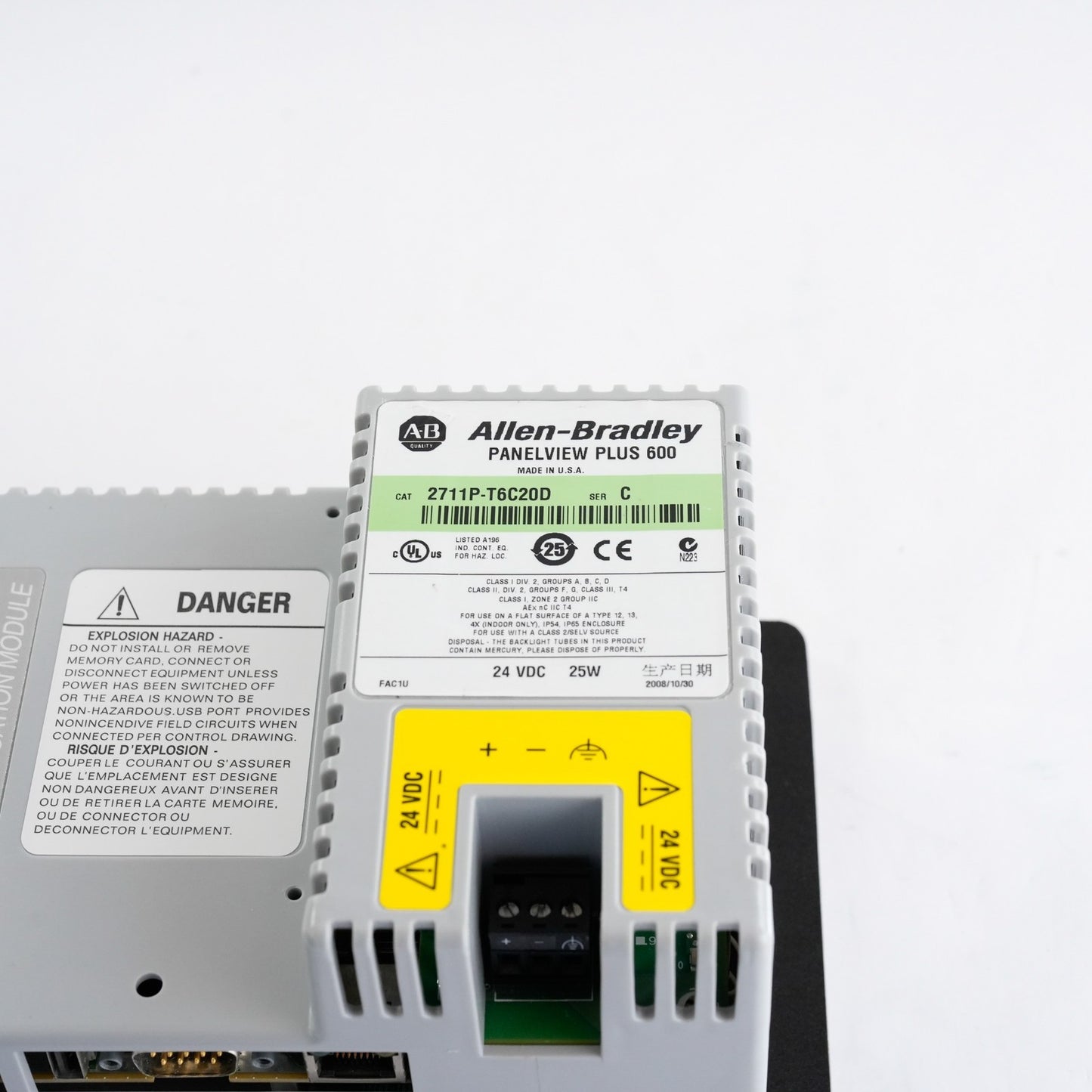 Allen Bradley 2711P-T6C20D Ser C Panelview Plus 600 Terminal - Refurbished