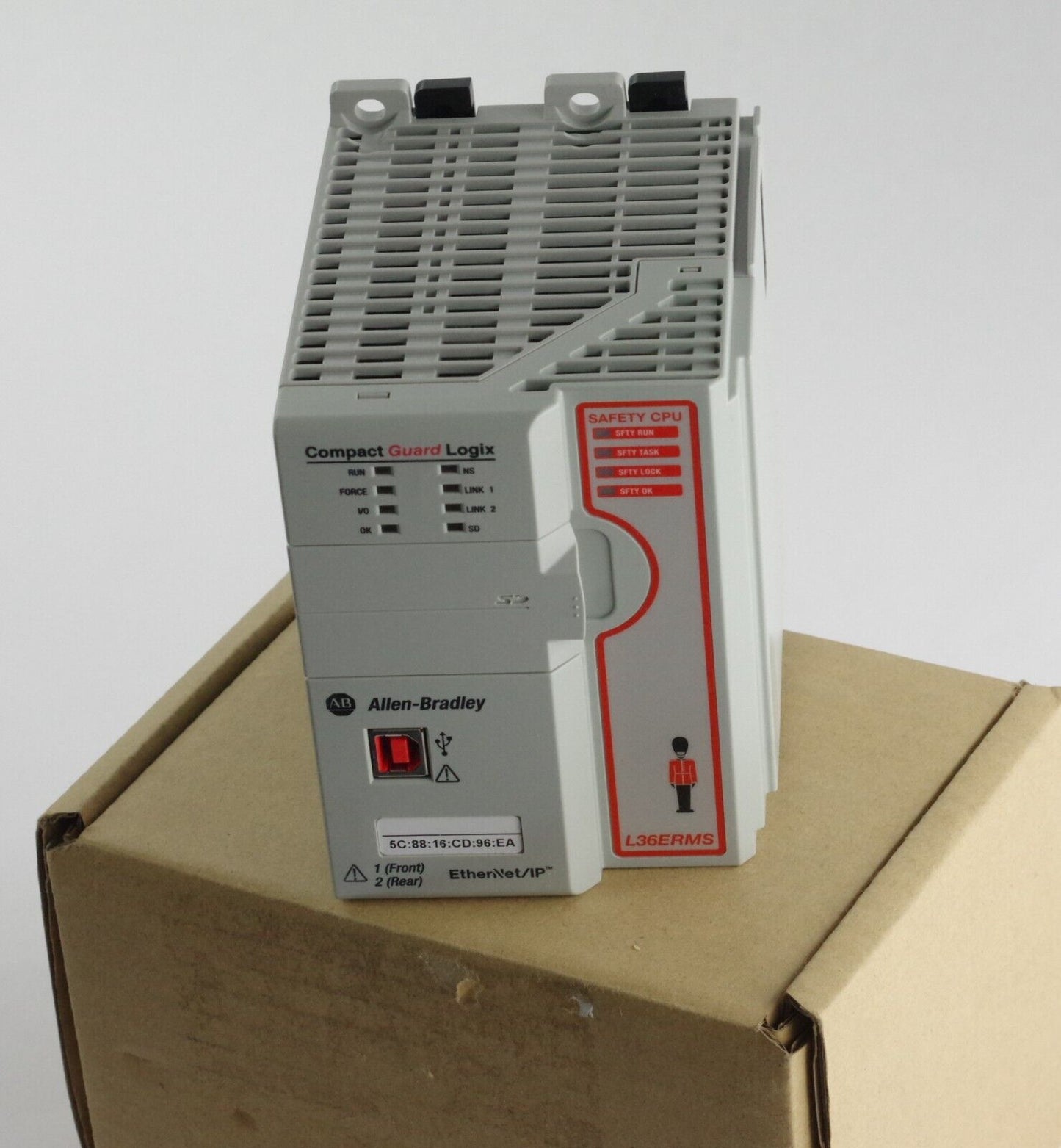 Allen Bradley 1769-L36ERMS Ser B Compact GuardLogix 5370 ENet Controller Module