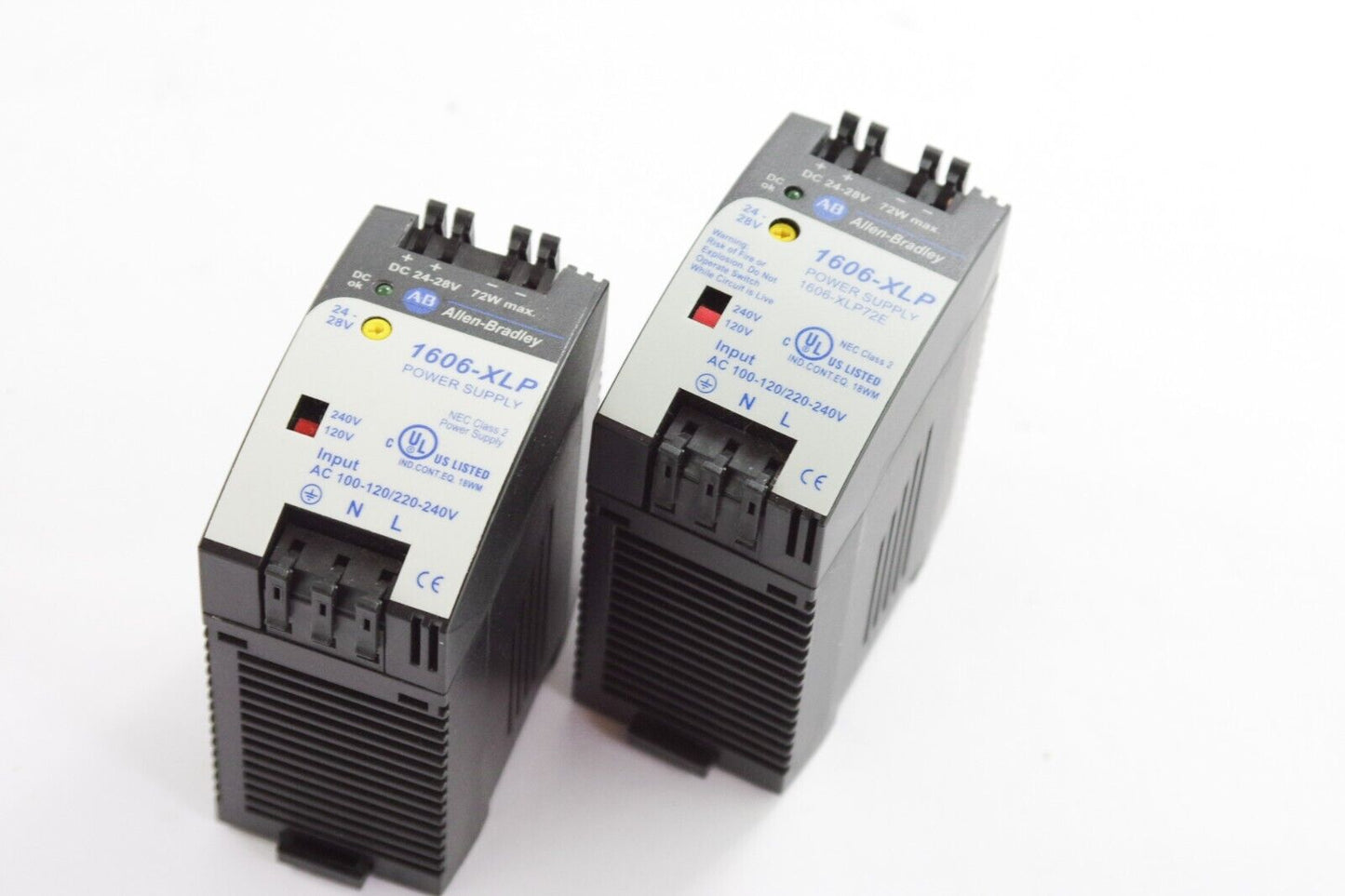 Allen-Bradley 1606-XLP72E Industrial Power Supply Module Ser. A 120/240V/24-28V