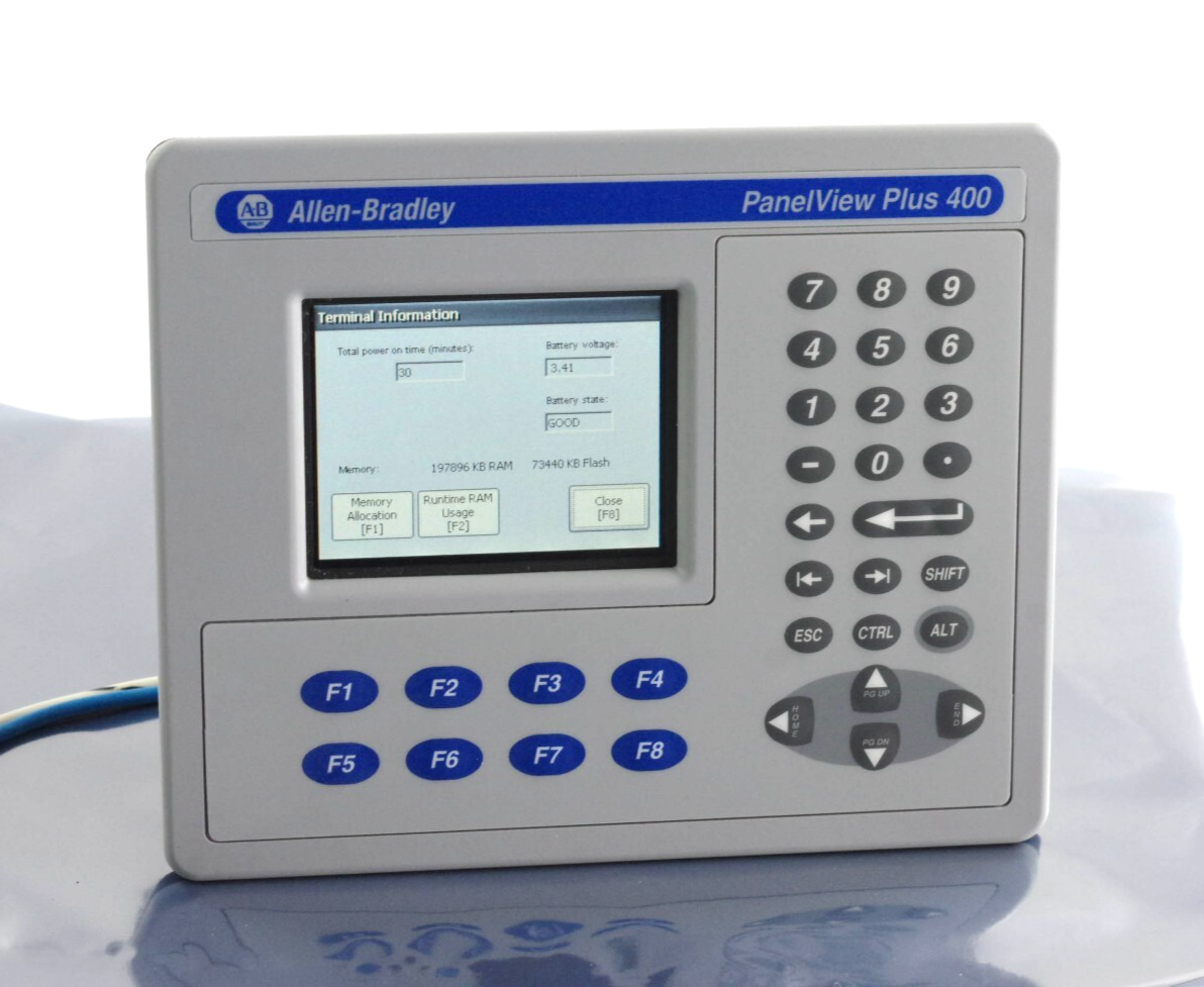 Allen Bradley 2711P-K4M20D8 /A PanelView Plus 400 3.8" Terminal - Installed