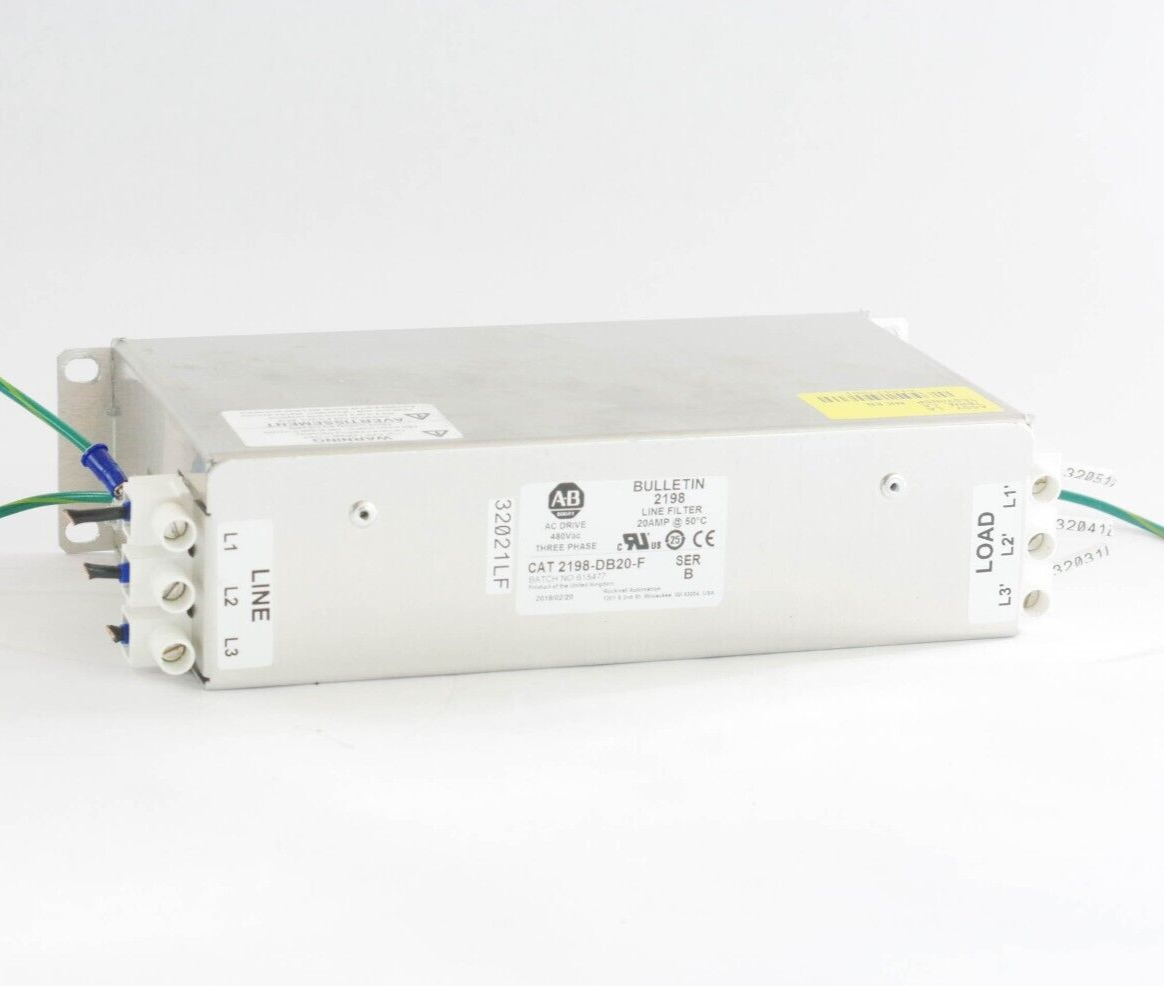 2019 Allen Bradley 2198-DB20-F /B Three Phase Line Filter Free Shipping