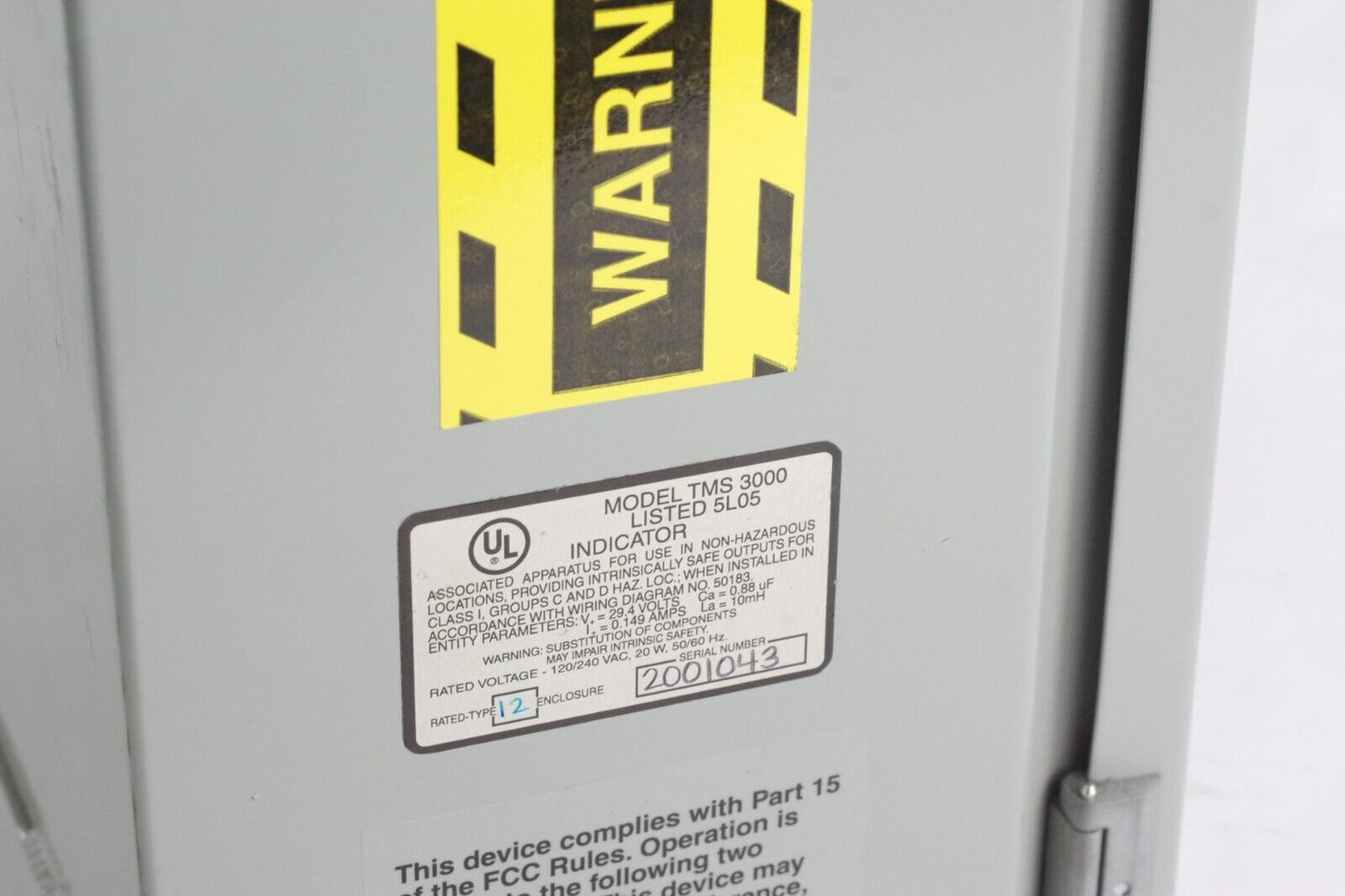 Pneumercator TMS 3000 Tank Management System Type 12 ENC 120/240VAC