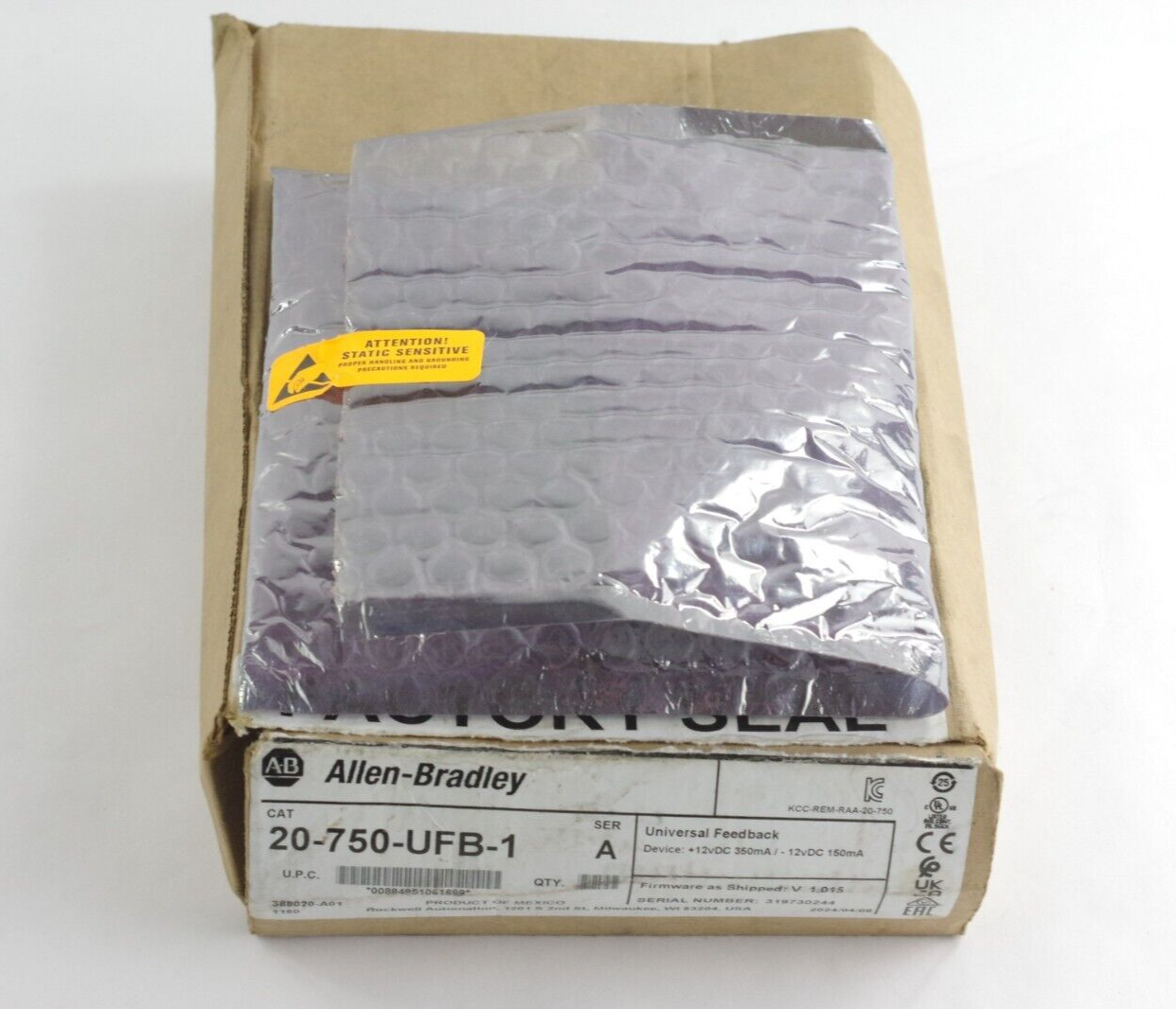 Allen Bradley 20-750-UFB-1 Series A PowerFlex 755 Feedback Module - Open Box