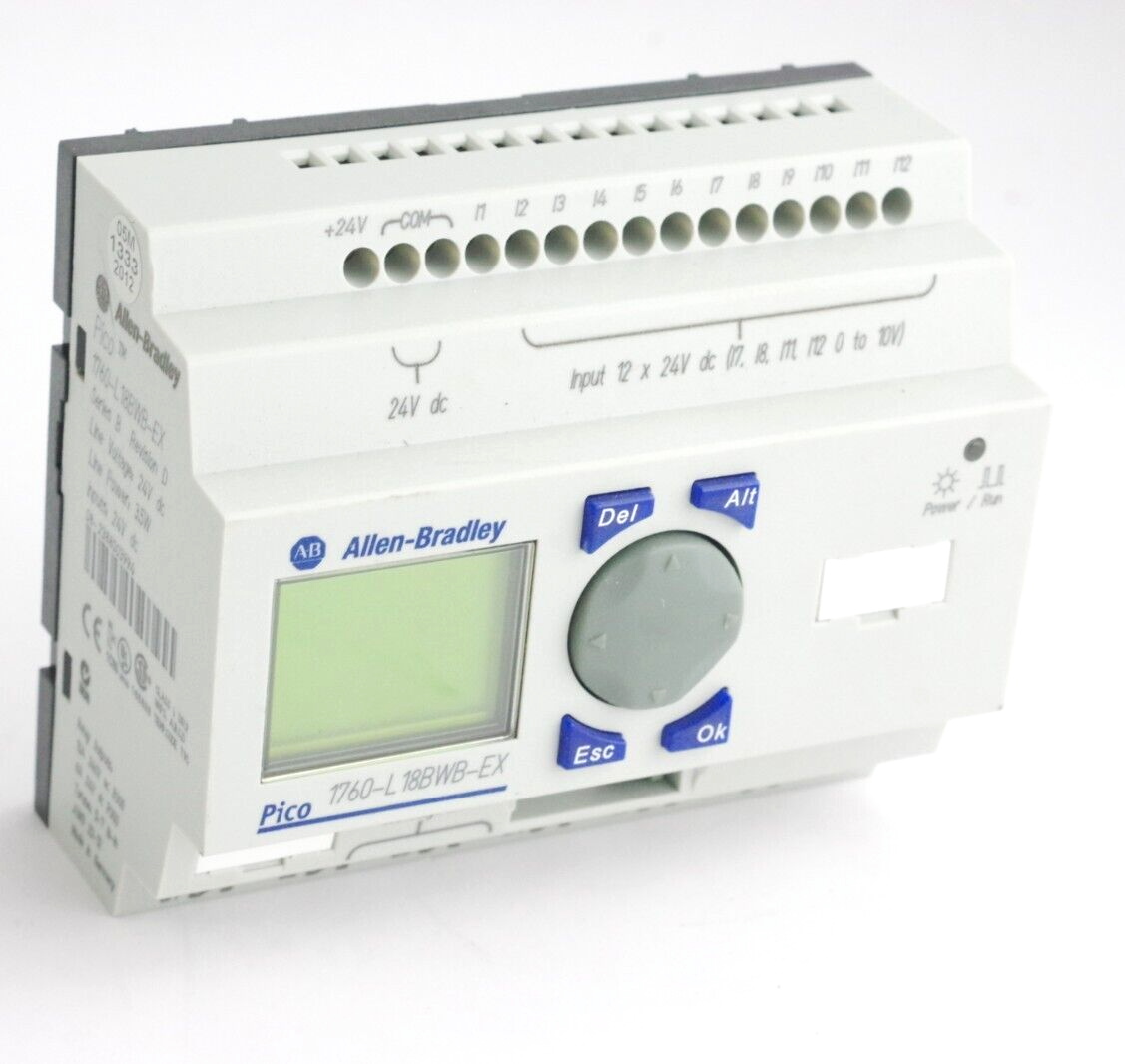 Allen Bradley 1760-L18BWB-EX /B Pico Controller 1760L18BWBEX Series B