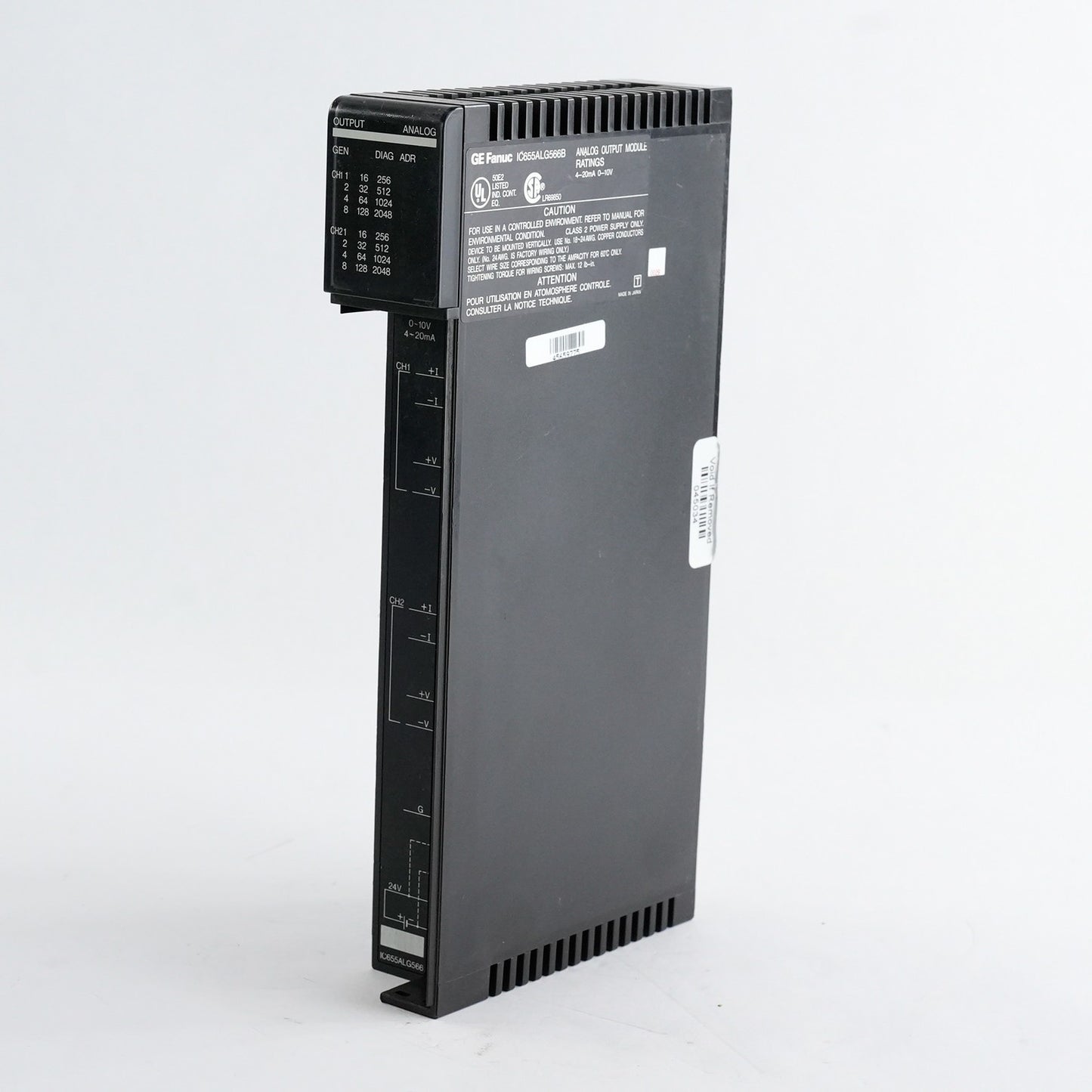 GE Fanuc Emerson IC655ALG566B Analog Output Module 4-20mA 0-10V