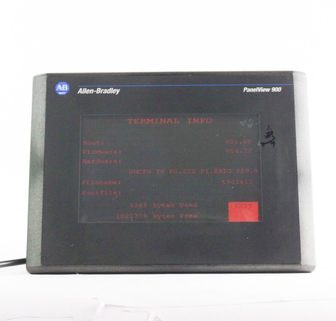 Allen Bradley 2711-T9A1 Ser F Rev D FRN 4.22 PanelView 900 Terminal