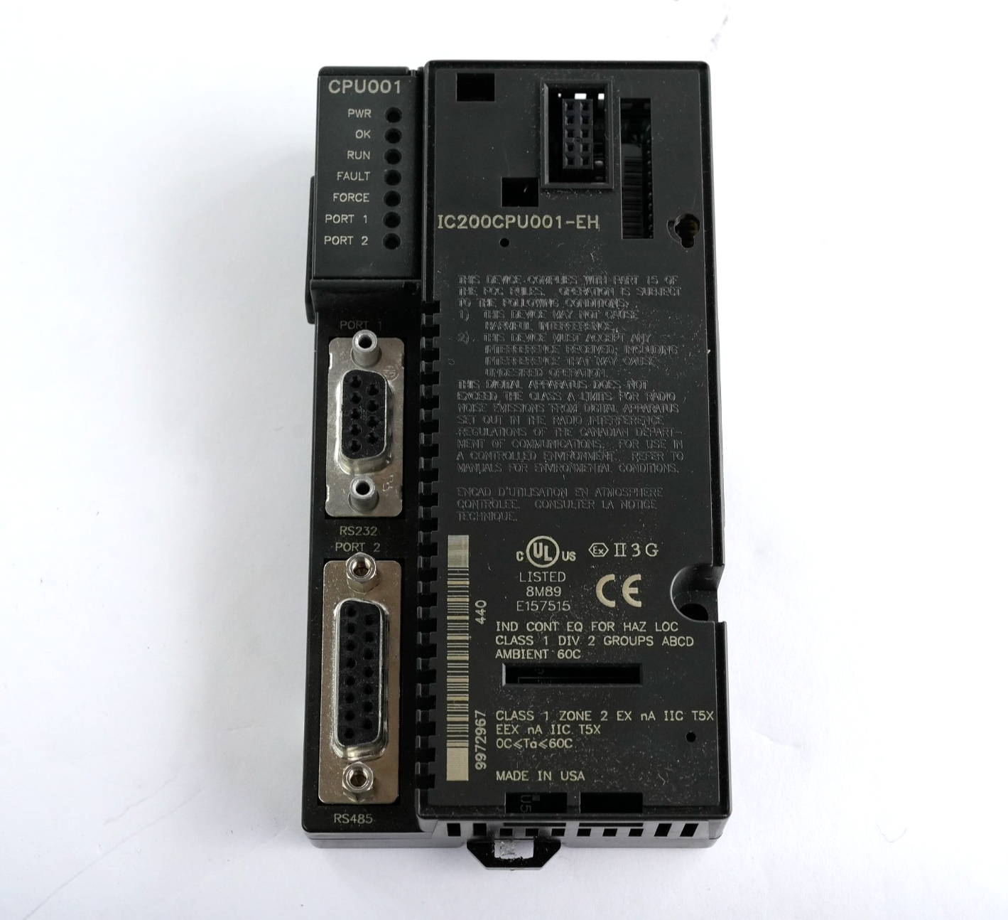 GE Fanuc IC200CPU001-EH CPU Module CPU001 / IC200CPU001EH IC200CPU001