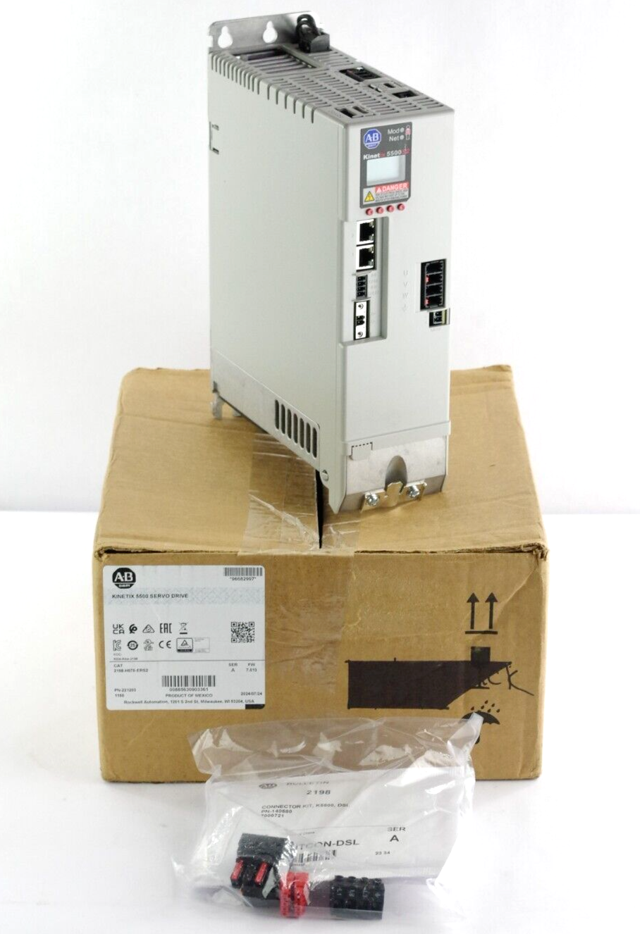 2024 Allen Bradley 2198-H070-ERS2 Ser A Kinetix 5500 Servo Drive - Open Box
