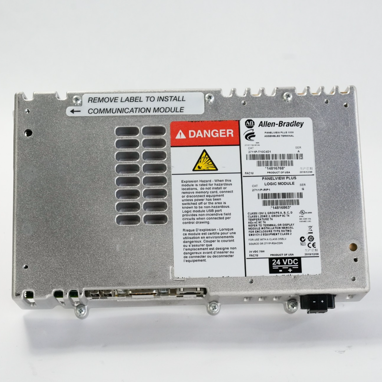 Allen Bradley 2711P-RP1 /G PanelView Plus Logic Module 2010 2711PRP1