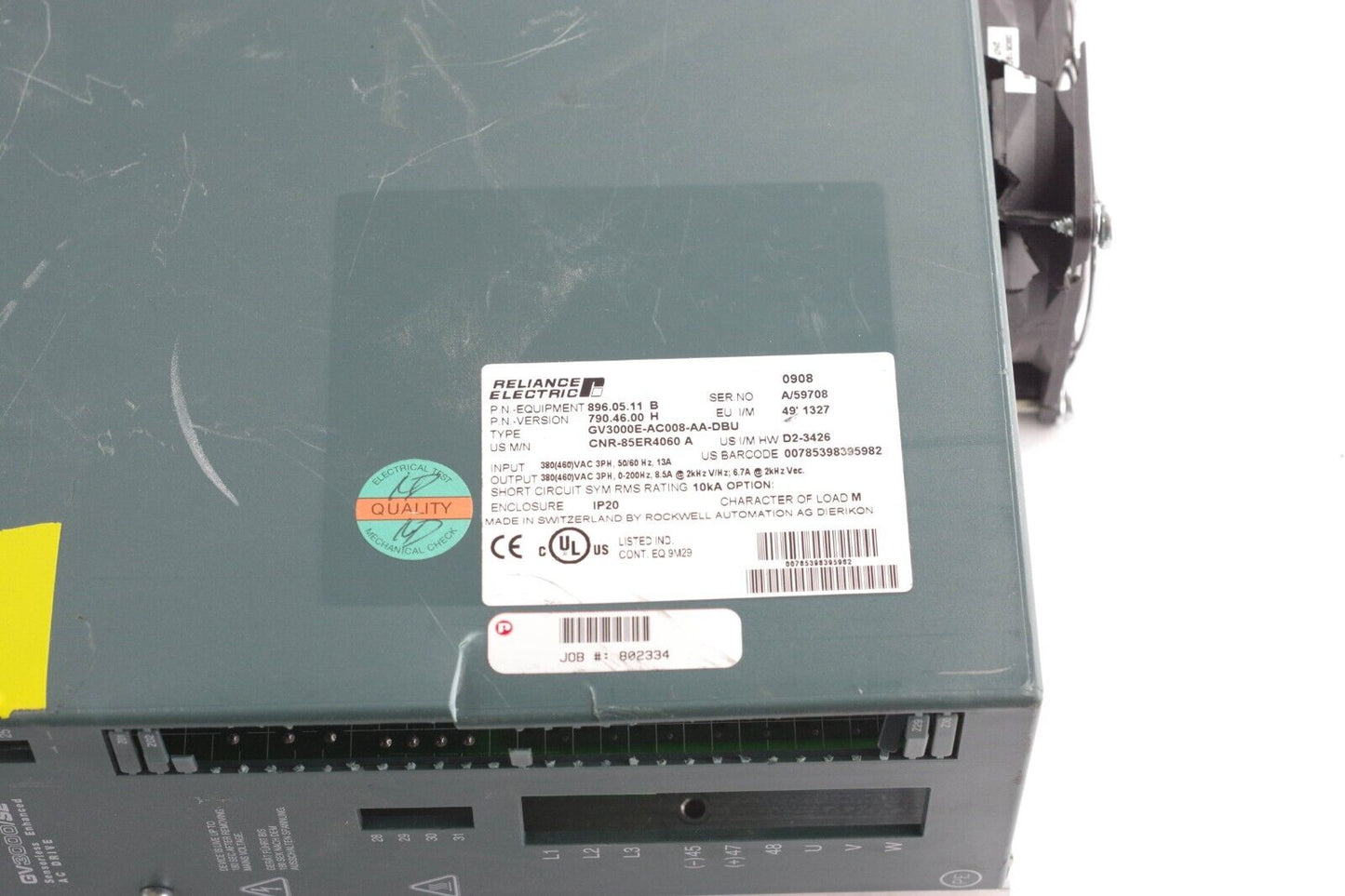 Reliance Electric 896.05.11 GV3000E-AC008-AA-DBU - For Parts