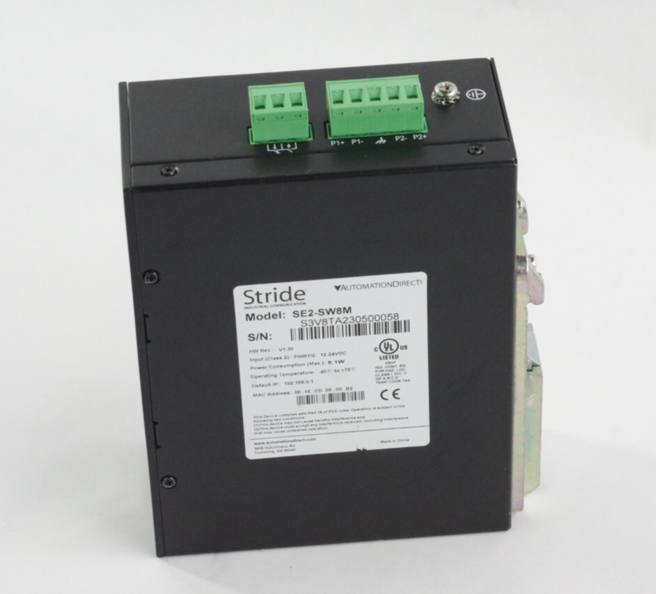 Automation Direct Stride SE2-SW8M 8 Port Industrial Managed Ethernet Switch