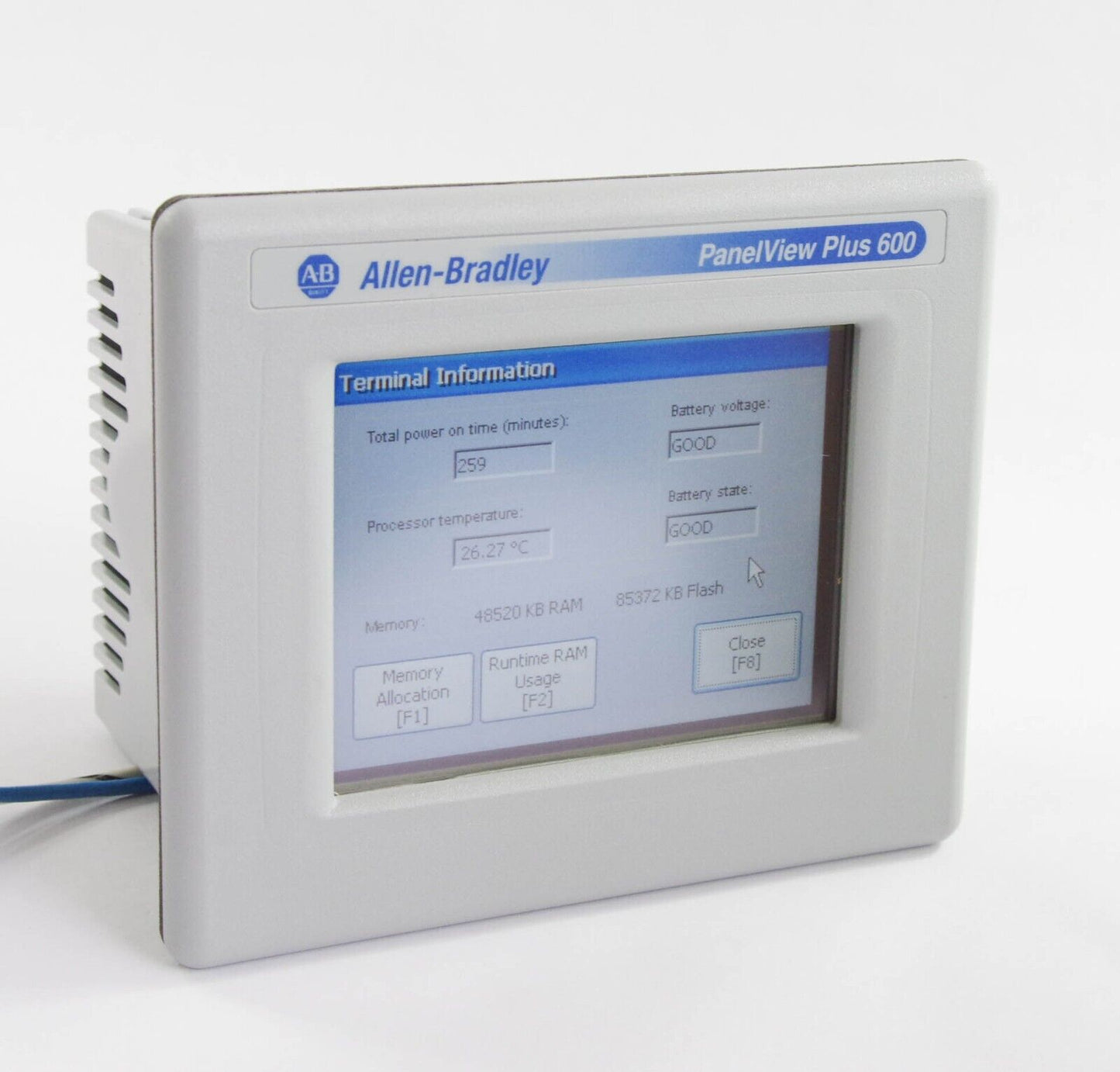 Allen Bradley 2711P-T6C20D / 2711PT6C20D Ser C PanelView Plus 600 1 Yr Warranty