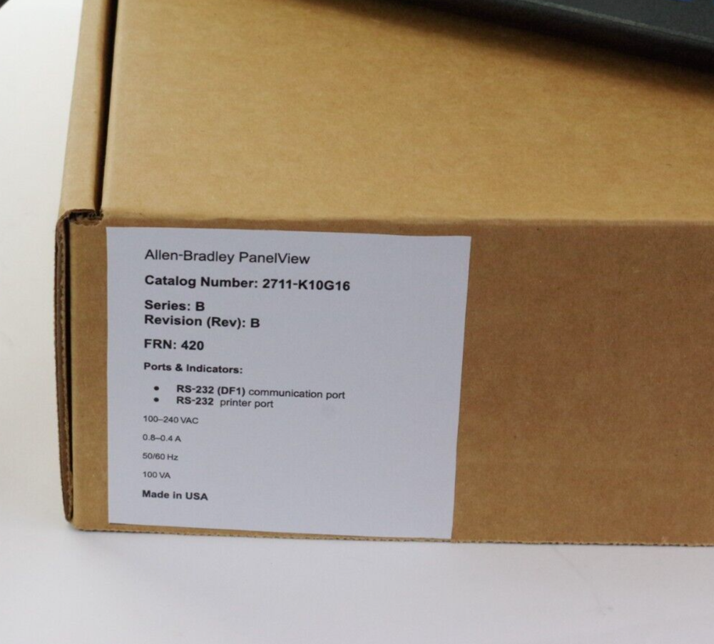 Allen Bradley 2711-K10G16 Ser B Rev B FRN 4.20 Panelview 1000 - Refurbished