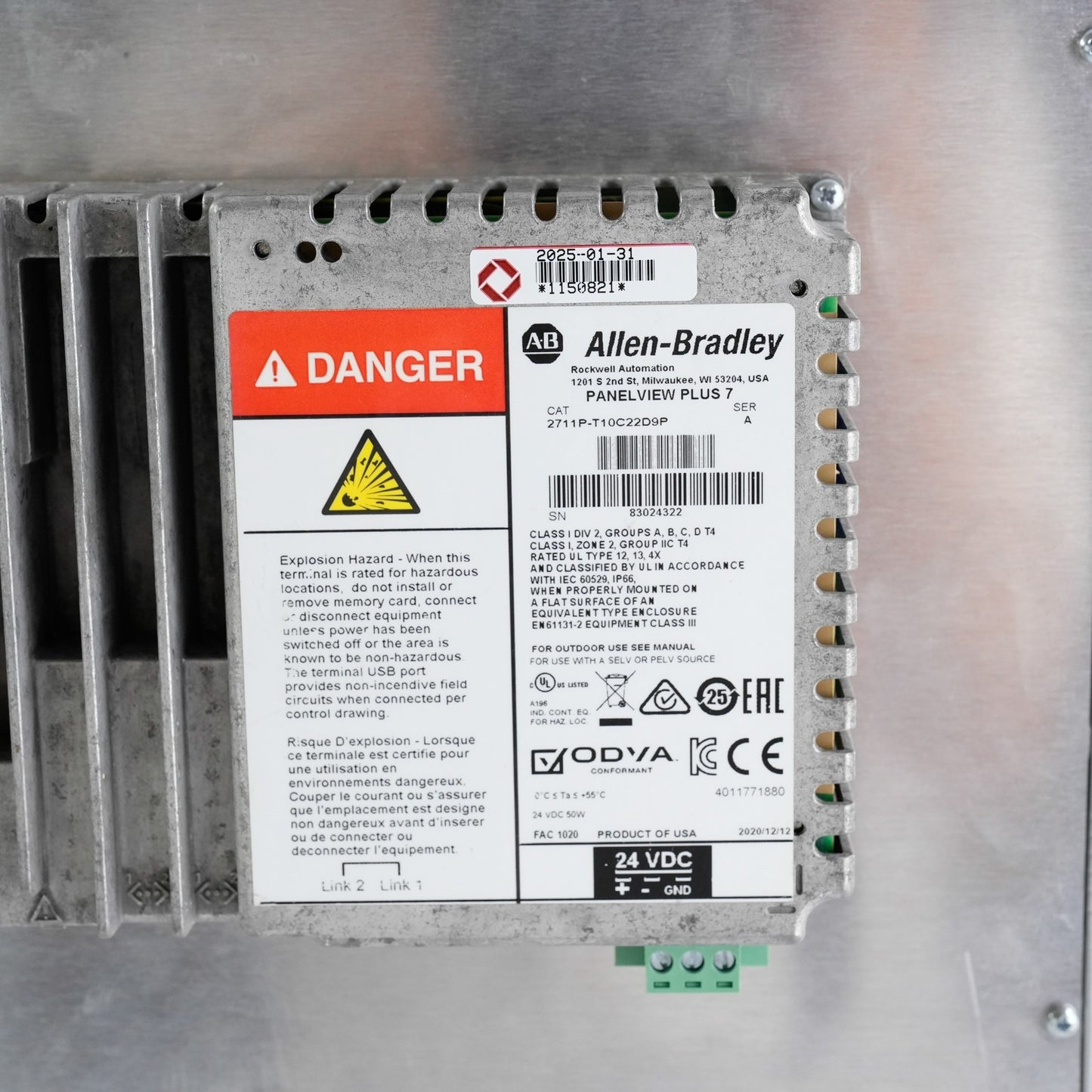 Allen Bradley 2711P-T10C22D9P /A PanelView Plus 7 Operator Interface Terminal