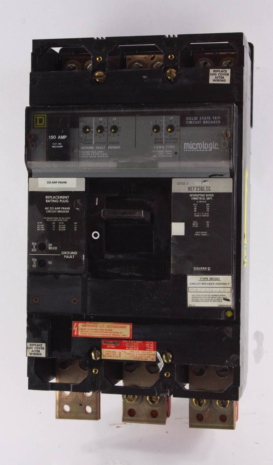 SQUARE D MME236LIG / MEF236LIG MCD0 A80239-552-01 / A8023955201 Circuit Breaker
