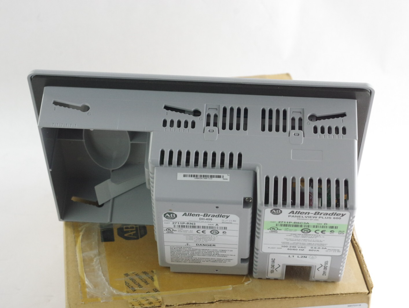 Allen Bradley 2711P-B6C3A /D PanelView Plus 600 + 2711P-RN3 - Open Box