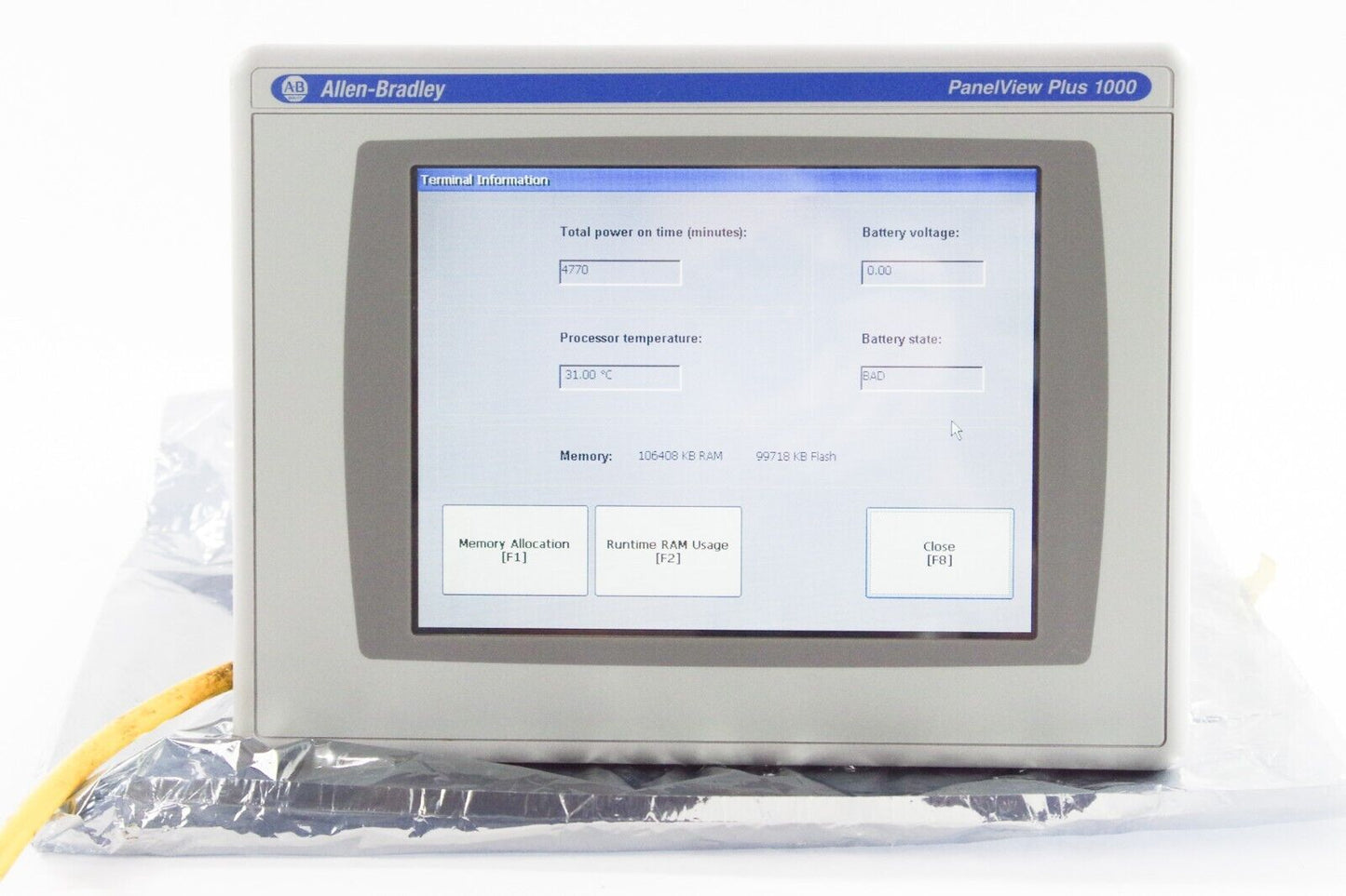 Allen Bradley 2711P-T10C15A2 Panelview Plus 1000 / 2711P-RP2A G + RDT10C No Box