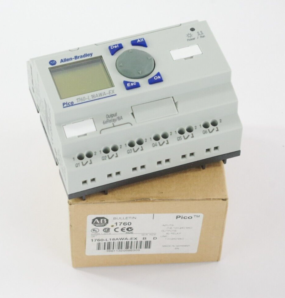 Allen Bradley 1760-L18AWA-EX Ser B Programmable Controller Module - Open Box