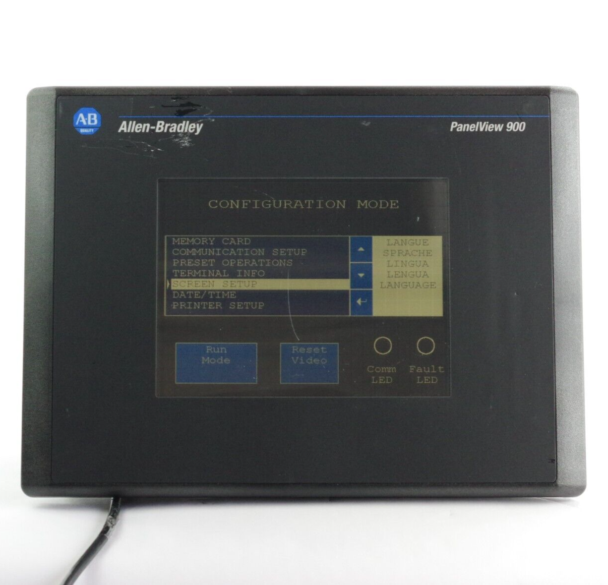 Allen Bradley 2711-T9C16 Ser C Rev G FRN 3.40 PanelView 900 Color Touch