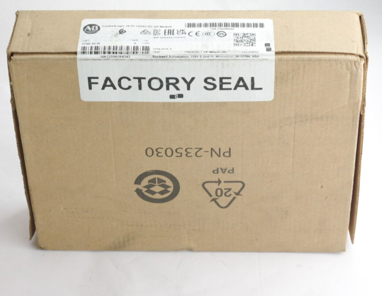 Allen Bradley 1756-IV16 Ser A ControlLogix Digital Input Module Sealed Surplus