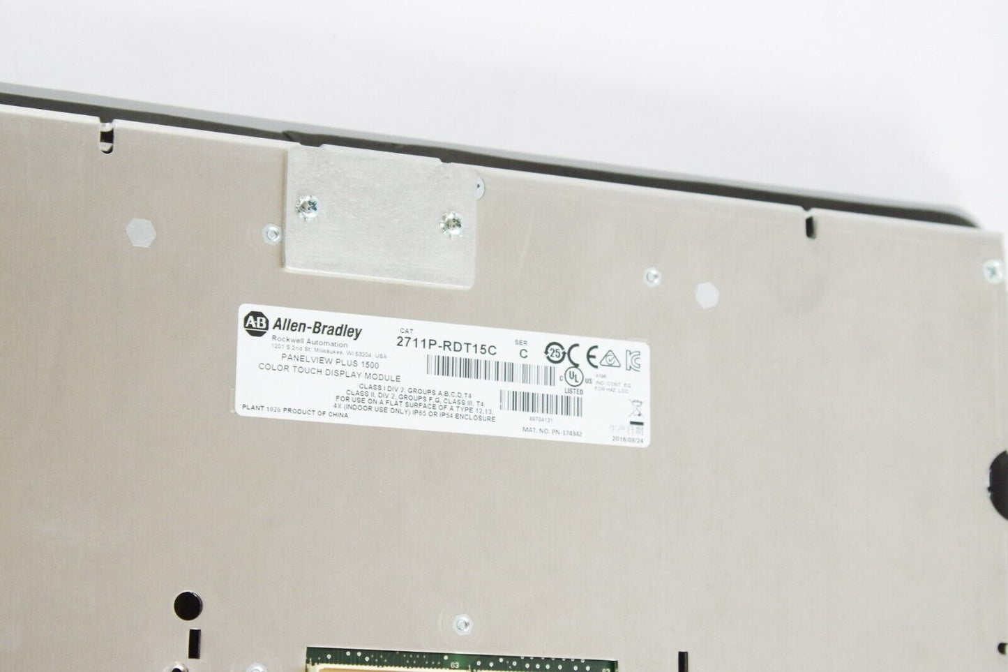 2016 Allen Bradley 2711P-RDT15C C PanelView Plus 1500 Touch Color Display No Box