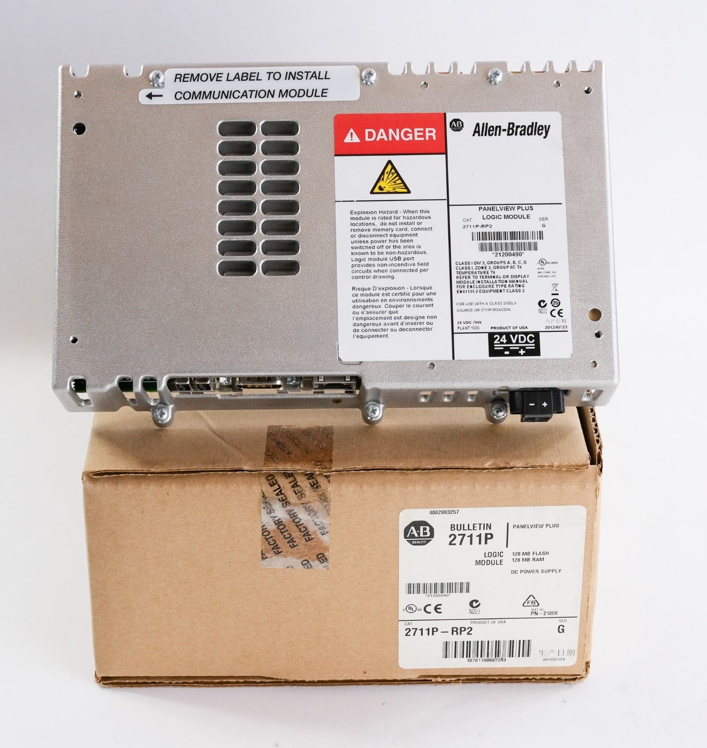 Allen Bradley 2711P-RP2 /G Panelview Plus Logic Module 2012 - Open Box