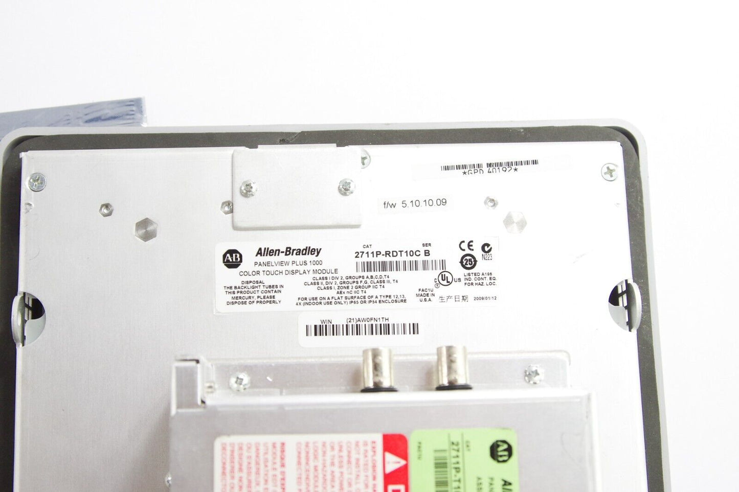 Allen Bradley 2711P-T10C15A2 Panelview Plus 1000 / 2711P-RP2A G + RDT10C No Box