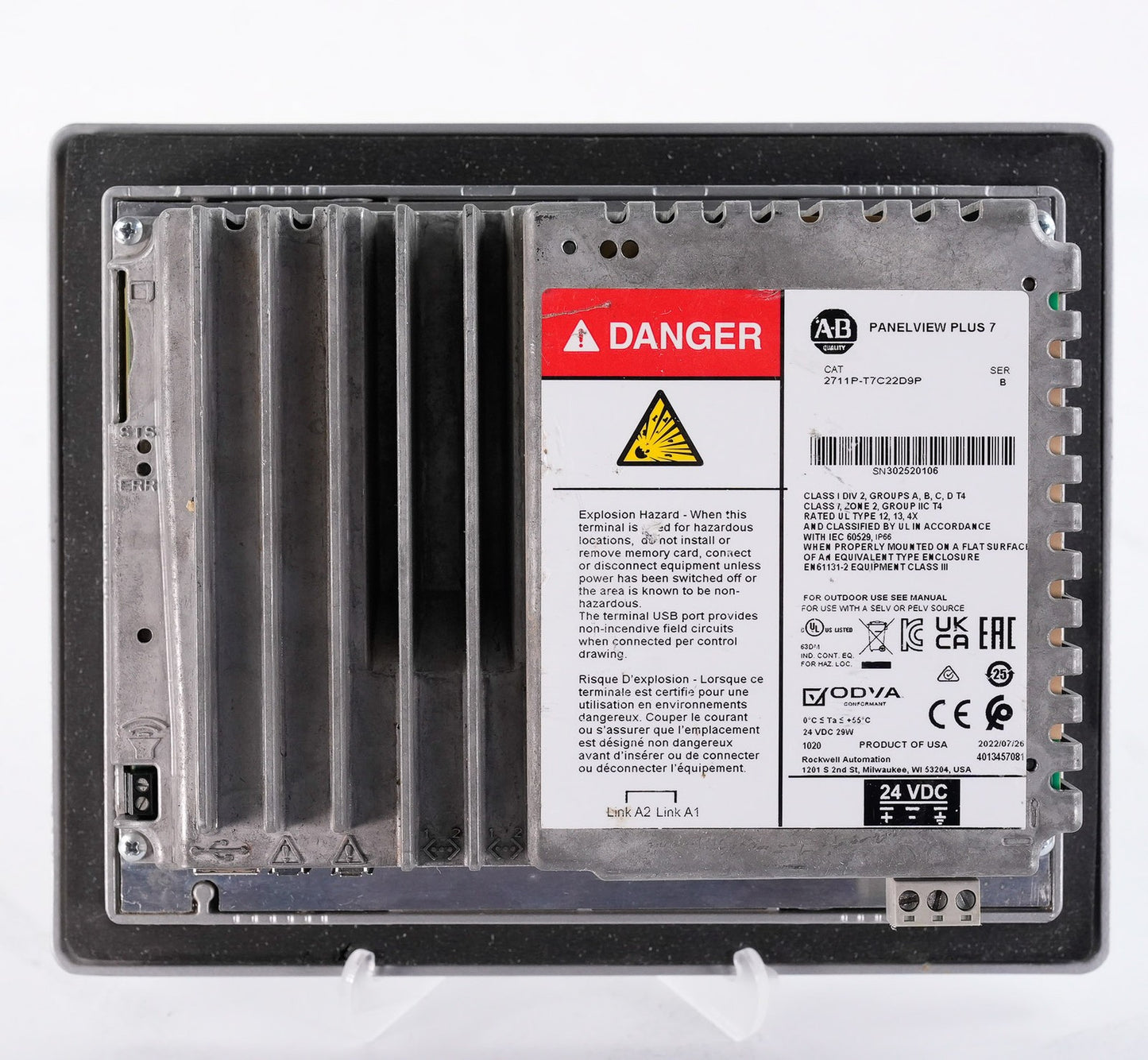 Allen Bradley 2711P-T7C22D9P /B PanelView Plus 7 HMI Display Panel 2711PT7C22D9P