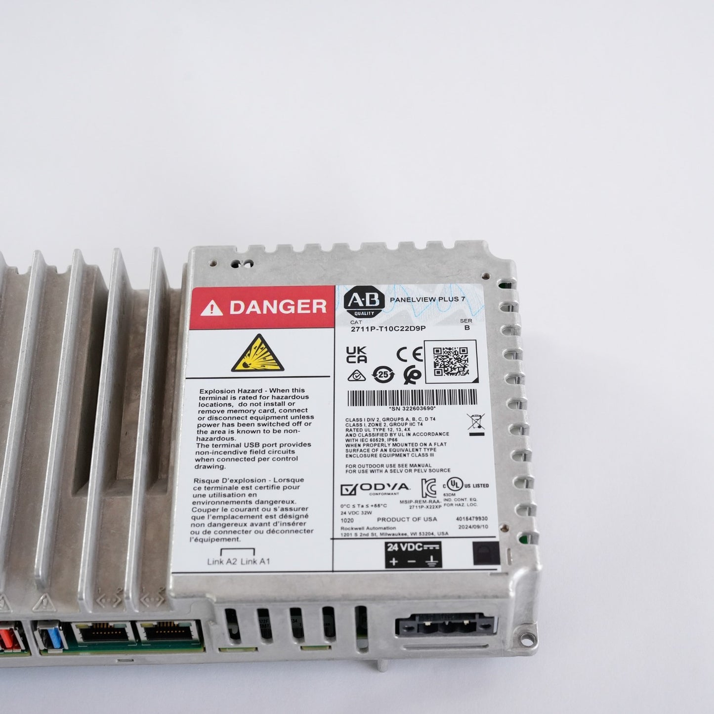 Allen Bradley 2711P-T10C22D9P /B Logic Module (Only) Panelview Plus 7 Series B