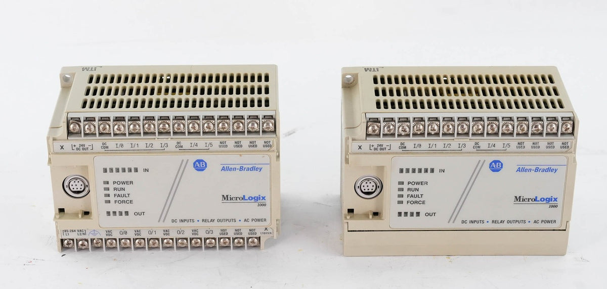 Allen Bradley 1761-L10BWA Ser E MicroLogix 1000 PLC 6 In 24VDC 4 Relay Out