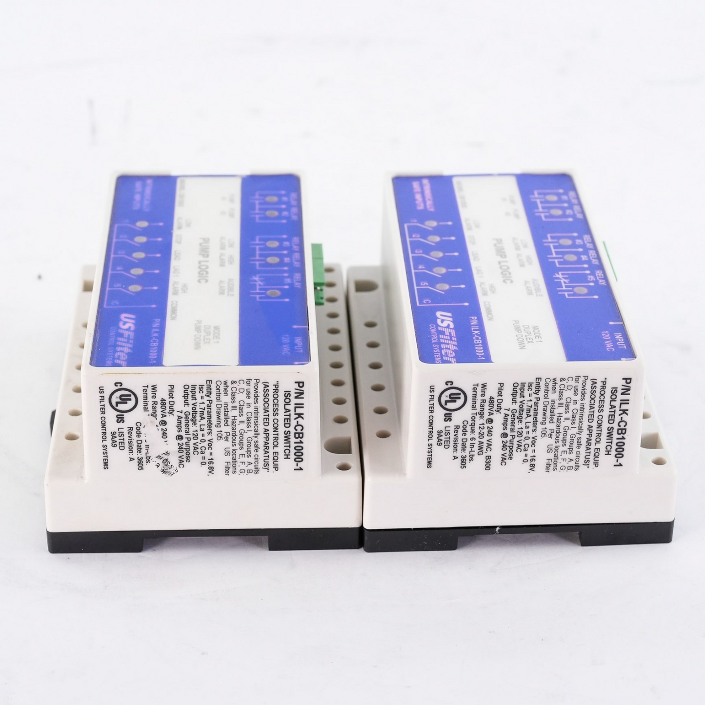 USFilter Control Systems ILK-CB1000-1 Isolated Switch 120VAC ILKCB10001 CB1000