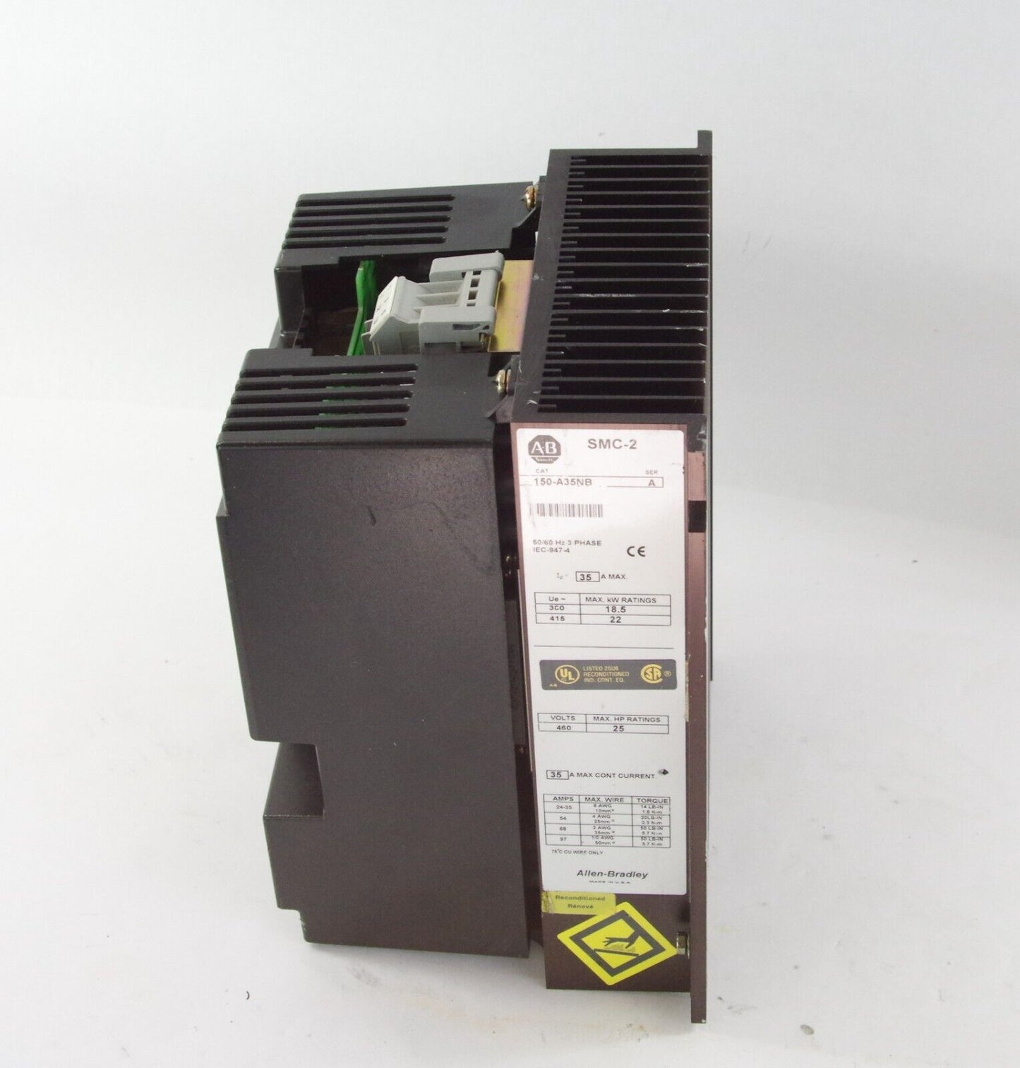 ALLEN BRADLEY SMC-2 150-A35NB Smart Motor Controller 35A Refurbished +1 Year Wty