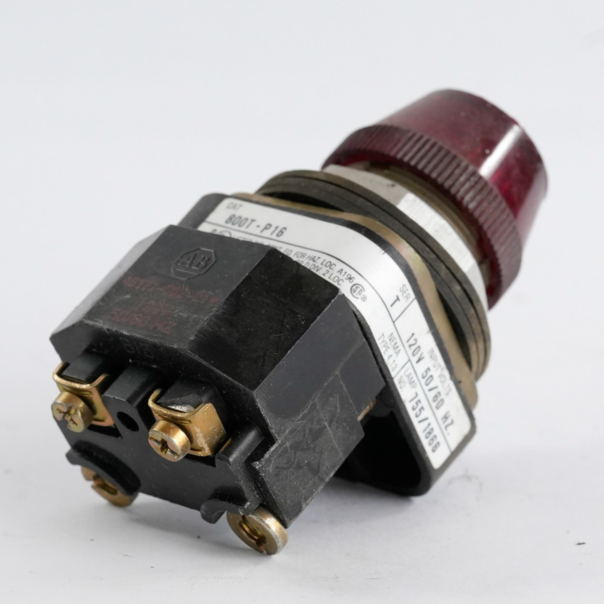 Allen Bradley 800T-P16 /T Red Illuminated Pilot Button 800TP16