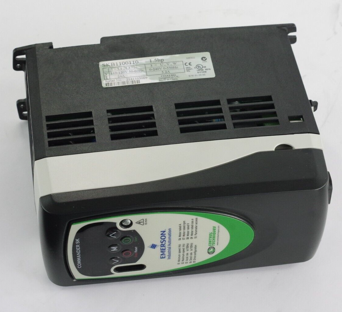 Emerson SKB1100110 Commander HSK 1.5Hp 0-240V 0-550Hz Inverter Drive