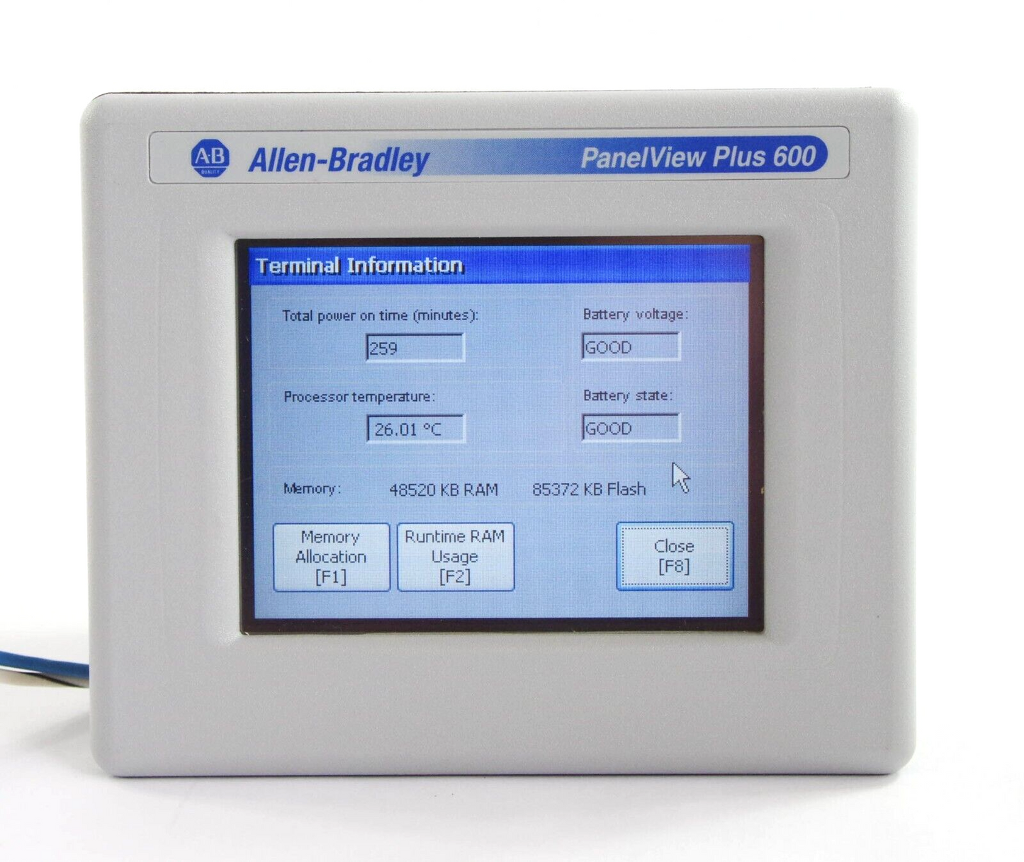 Allen Bradley 2711P-T6C20D / 2711PT6C20D Ser C PanelView Plus 600 1 Yr Warranty