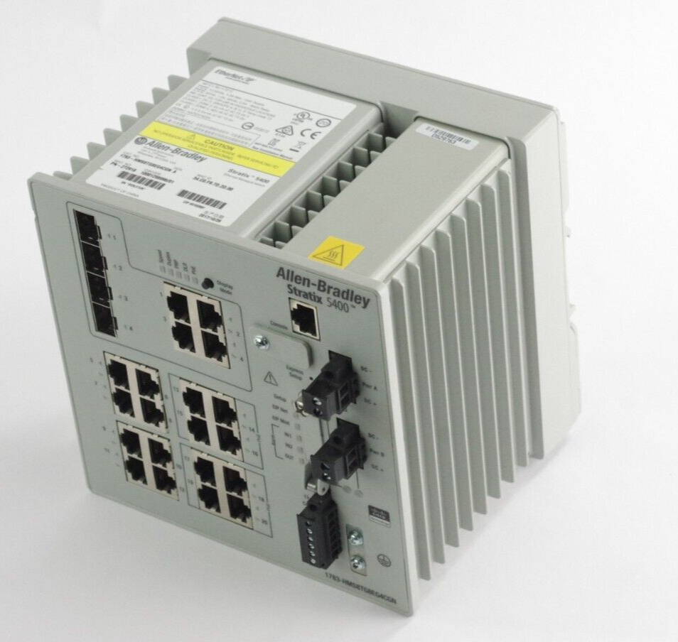 Allen Bradley 1783-HMS8TG8EG4CGN Ser A Stratix 5400 Ethernet Mng Switch