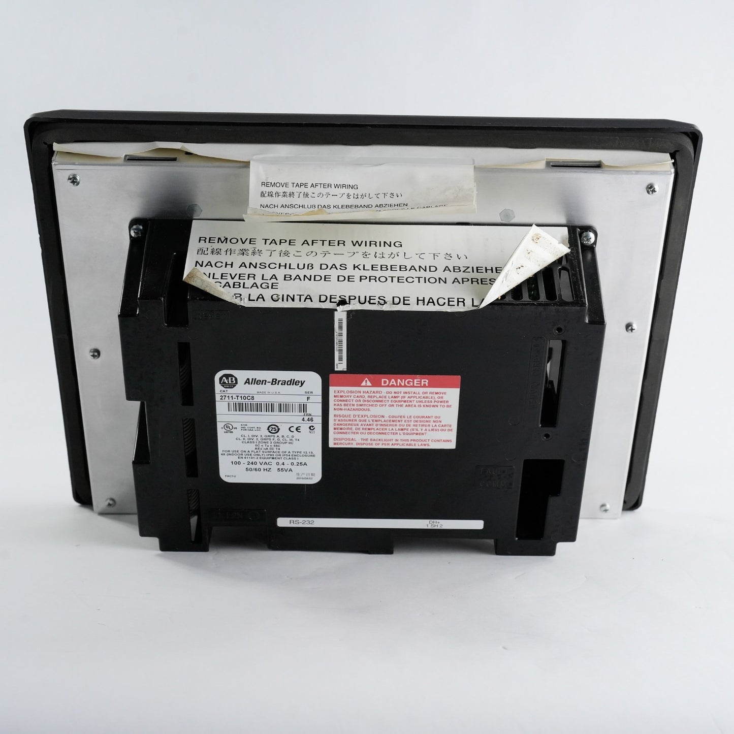 Allen Bradley 2711-T10C8 Ser F FRN 4.46 Panelview 1000 Color Touch Lightly Used