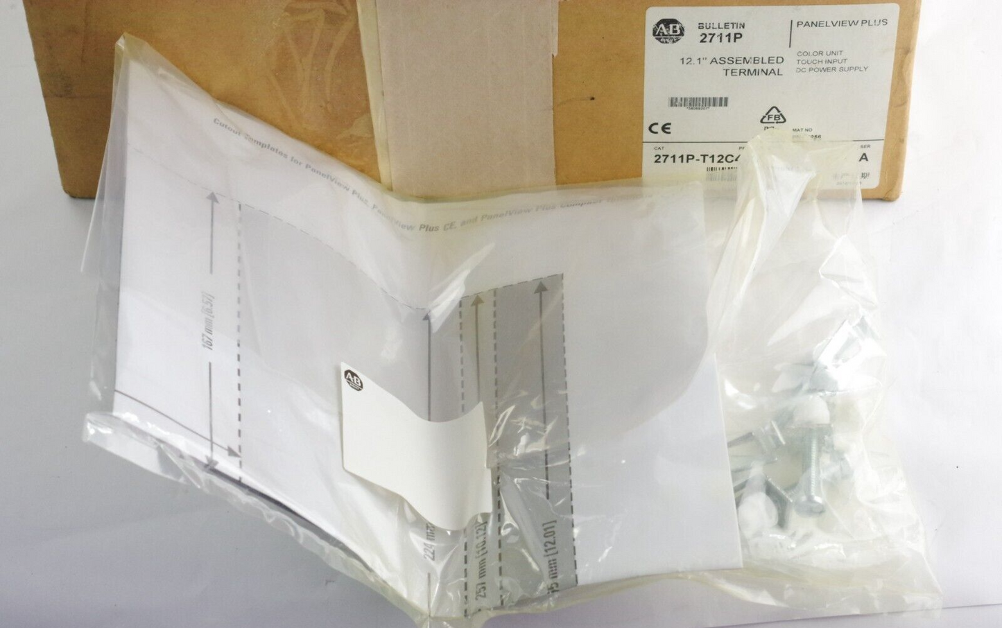 Allen Bradley 2711P-T12C4D8 /A PanelView Plus 6 1250 / 2711P-RP8D Logic + RDT12C