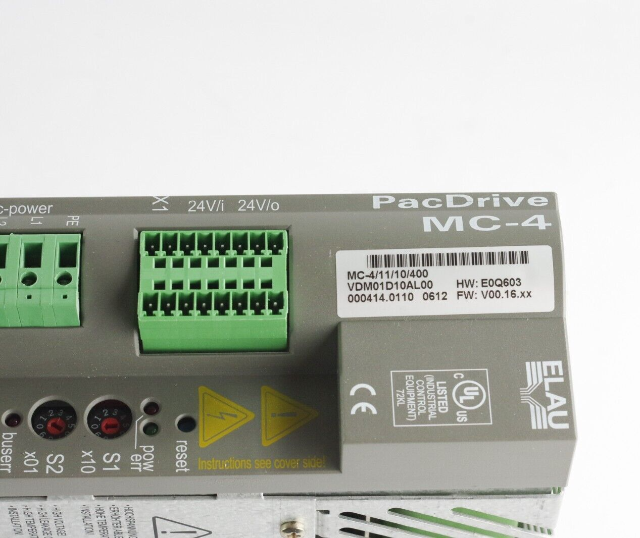 Schneider Electric MC-4/11/10/400 Elau MC-4 PacDrive Servo Drive