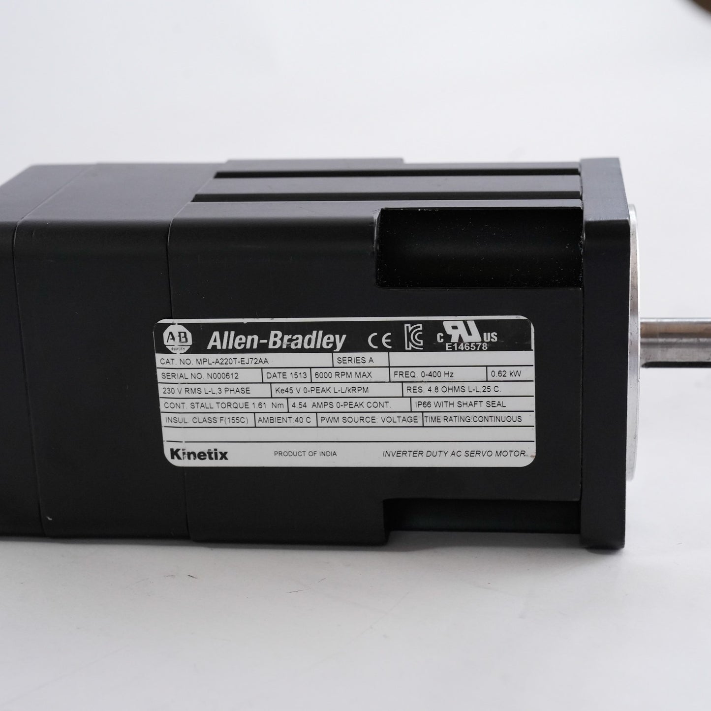 Allen Bradley MPL-A220T-EJ72AA /A Servo Motor 6000RPM - Without Original Box