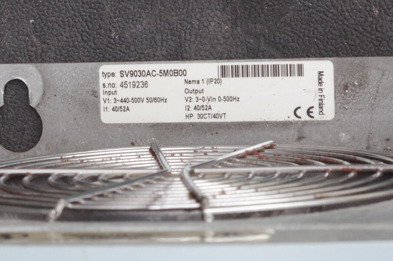Cutler Hammer SV9030AC-5M0B00 Ac Vfd Drive 30hp / SV9030AC5M0B00